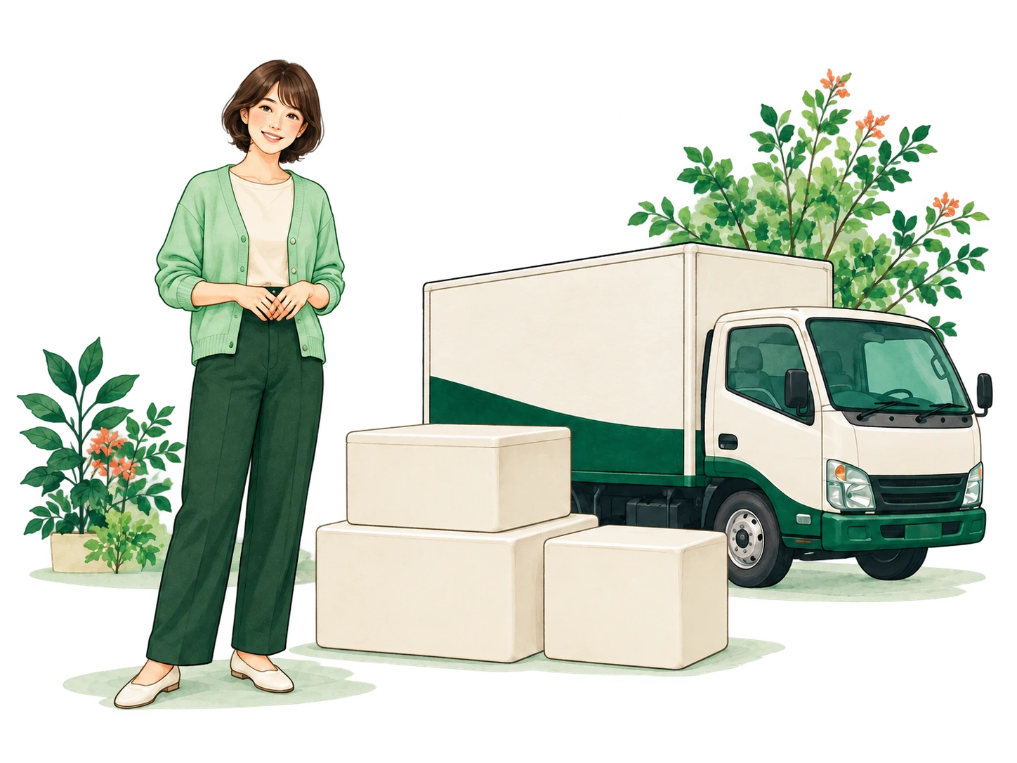荷物を預けるイメージ